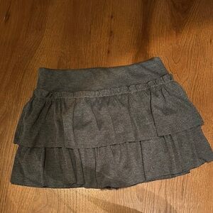 Amazon Essentials Gray Bubble Mini Skirt